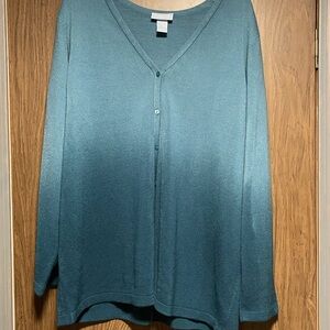 Liz & Me Teal Cardigan